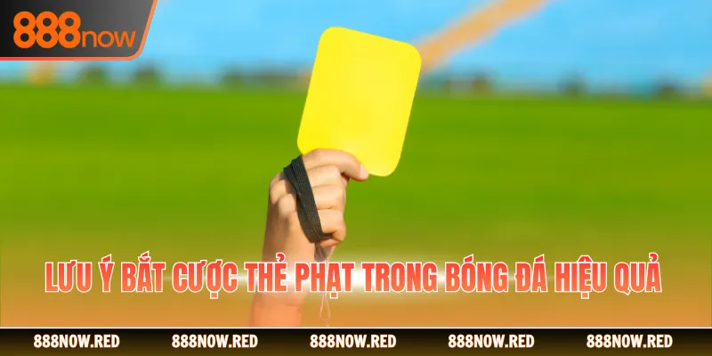 Lưu ý bắt cược thẻ phạt trong bóng đá hiệu quả