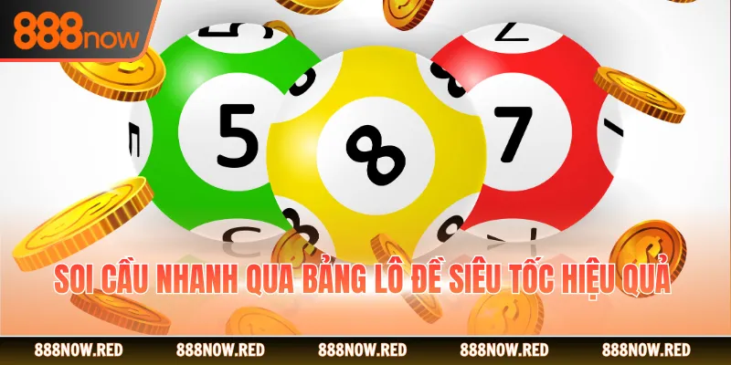 Soi cầu nhanh qua bảng lô đề siêu tốc hiệu quả