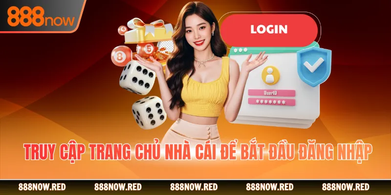 Truy cập trang chủ nhà cái để bắt đầu đăng nhập